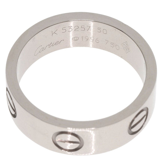 CARTIER Ring K18WG Silver Love Ring #50