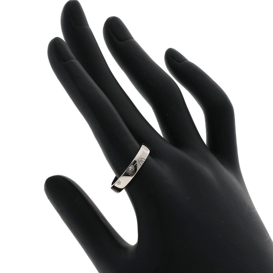 CARTIER Ring K18WG Silver Happy birthday # 59 unisex(Unisex) Used Authentic