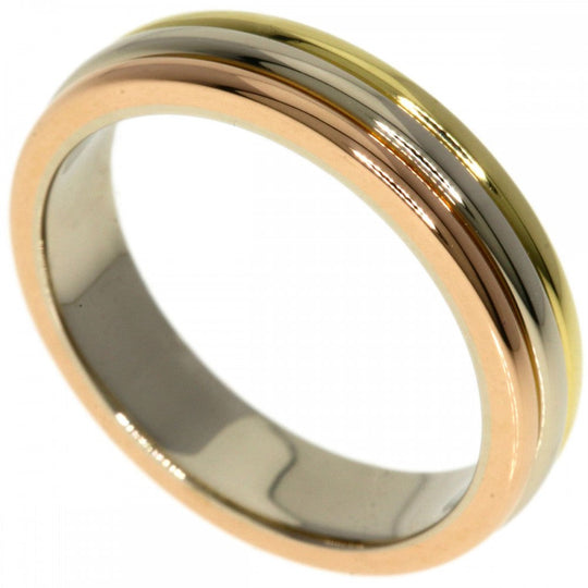 CARTIER Ring K18YG , K18WG gold Three colors # 48 Women Used Authentic