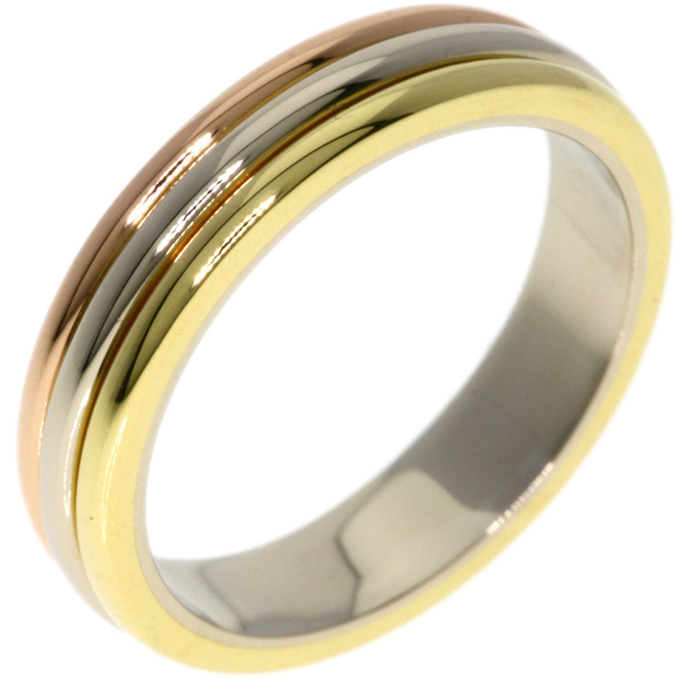 CARTIER Ring K18YG , K18WG gold Three colors # 48 Women Used Authentic