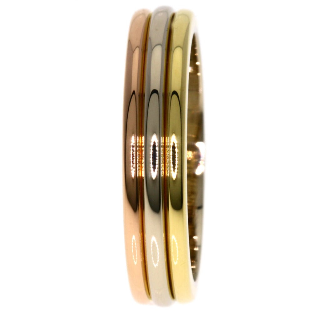 CARTIER Ring K18YG , K18WG gold Three colors # 48 Women Used Authentic
