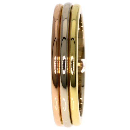 CARTIER Ring K18YG , K18WG gold Three colors # 48 Women Used Authentic