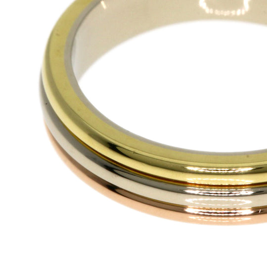 CARTIER Ring K18YG , K18WG gold Three colors # 48 Women Used Authentic