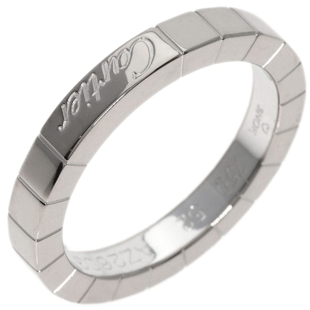 CARTIER Ring K18WG Silver Laniere # 52 Women Used Authentic