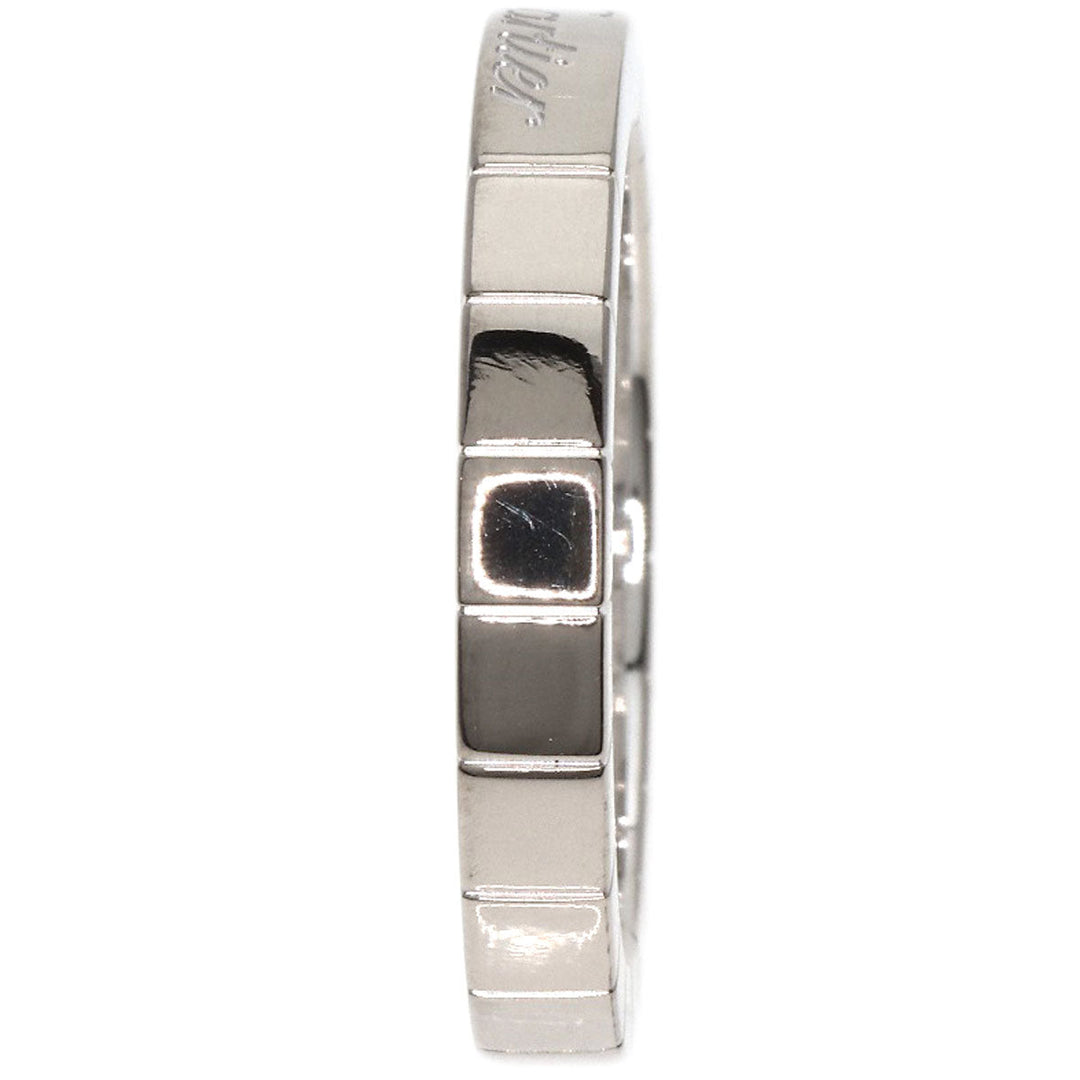 CARTIER Ring K18WG Silver Laniere # 52 Women Used Authentic