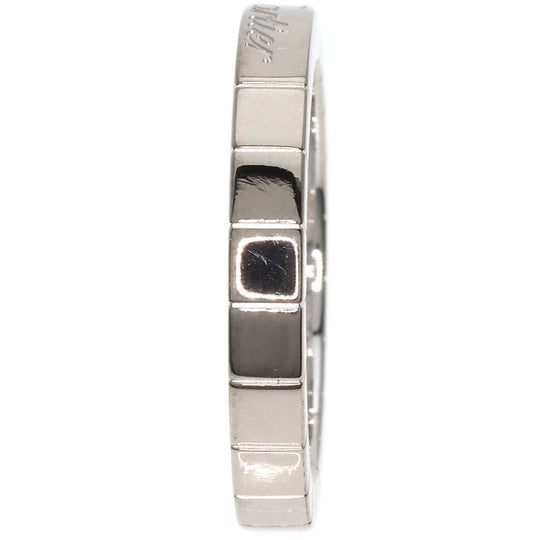 CARTIER Ring K18WG Silver Laniere # 52 Women Used Authentic