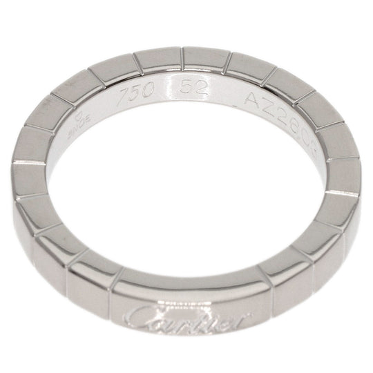 CARTIER Ring K18WG Silver Laniere # 52 Women Used Authentic