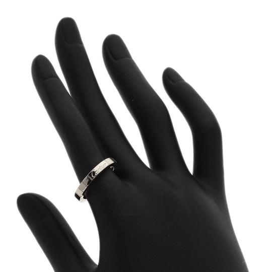 CARTIER Ring K18WG Silver Laniere # 52 Women Used Authentic