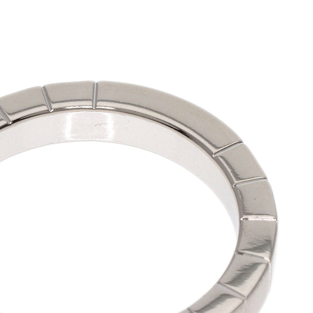 CARTIER Ring K18WG Silver Laniere # 52 Women Used Authentic