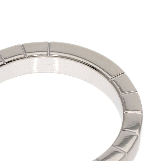 CARTIER Ring K18WG Silver Laniere # 52 Women Used Authentic