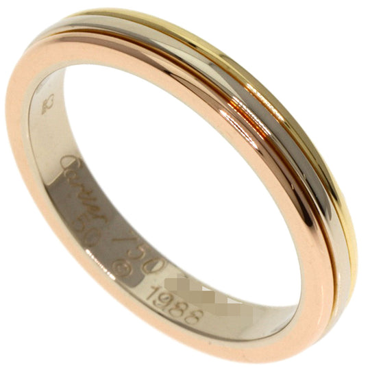 CARTIER Ring 18K Yellow Gold gold Three color # 50