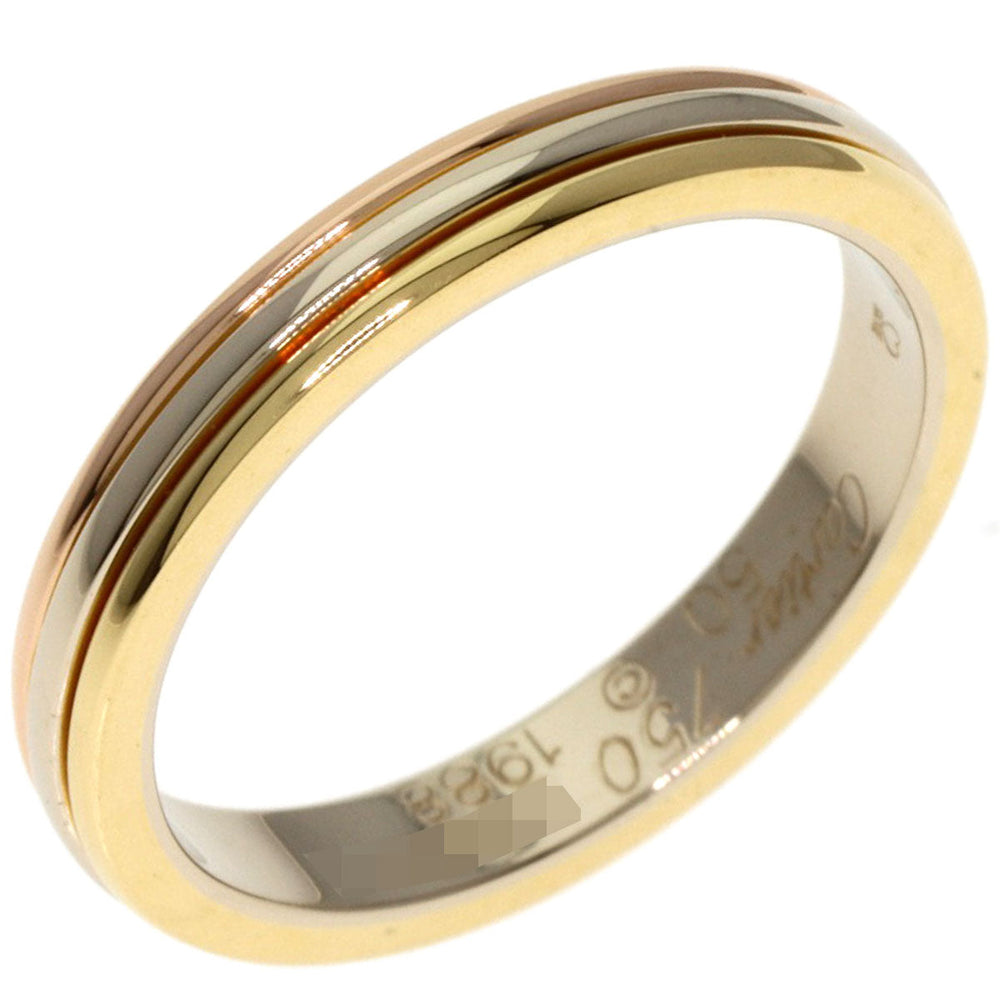CARTIER Ring 18K Yellow Gold gold Three color # 50