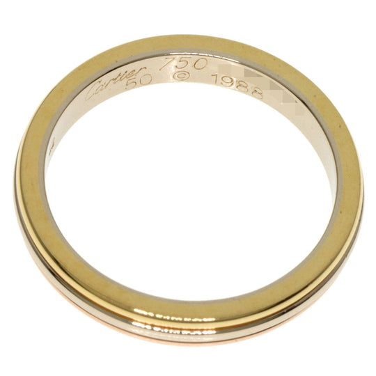 CARTIER Ring 18K Yellow Gold gold Three color # 50