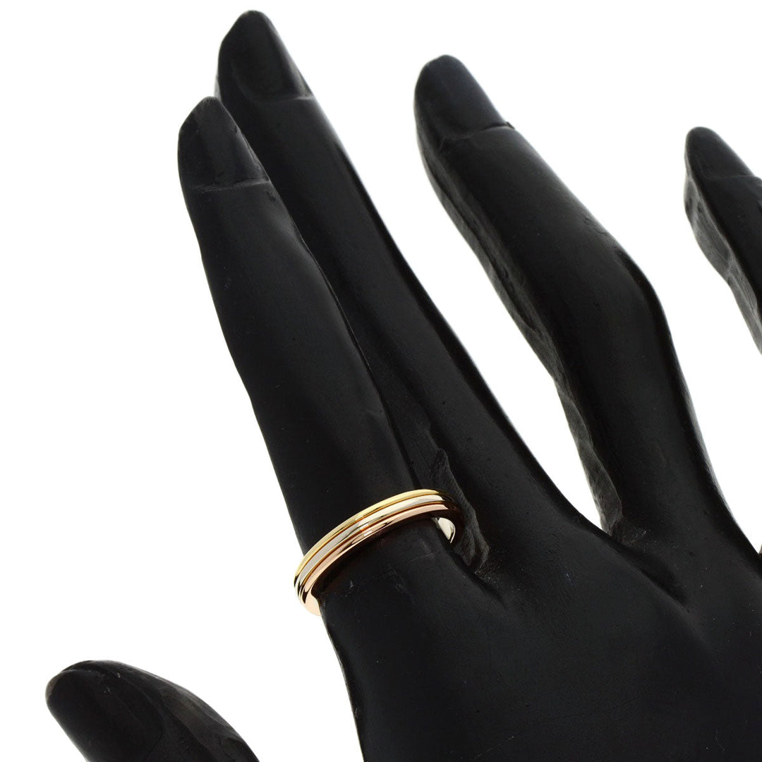 CARTIER Ring 18K Yellow Gold gold Three color # 50