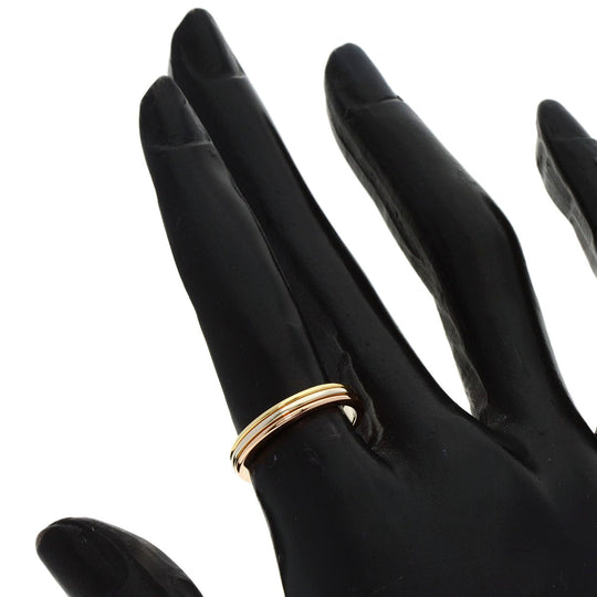CARTIER Ring 18K Yellow Gold gold Three color # 50