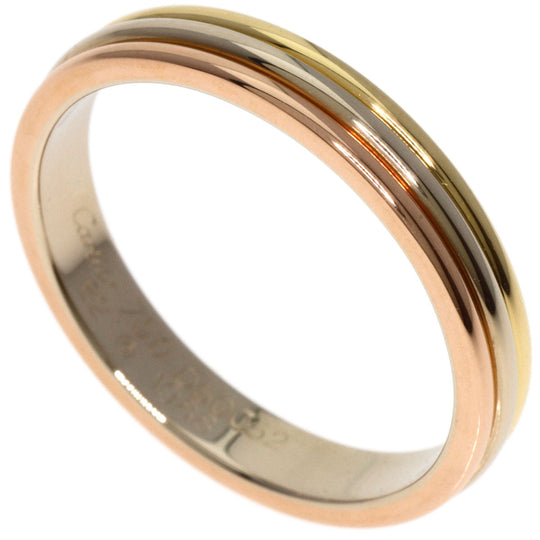 CARTIER Ring K18YG , K18PG , K18WG gold Three Color #62 unisex(Unisex) Used Authentic