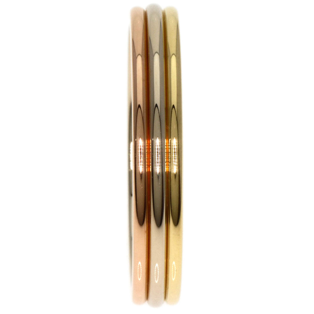 CARTIER Ring K18YG , K18PG , K18WG gold Three Color #62 unisex(Unisex) Used Authentic