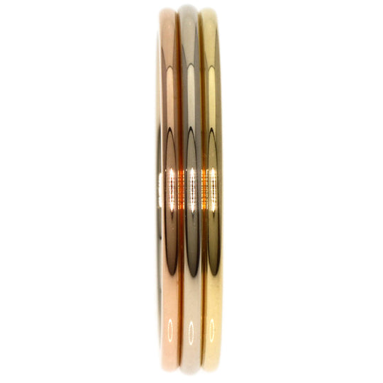 CARTIER Ring K18YG , K18PG , K18WG gold Three Color #62 unisex(Unisex) Used Authentic