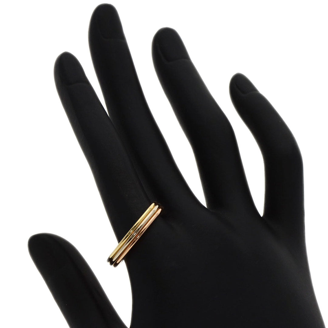 CARTIER Ring K18YG , K18PG , K18WG gold Three Color #62 unisex(Unisex) Used Authentic