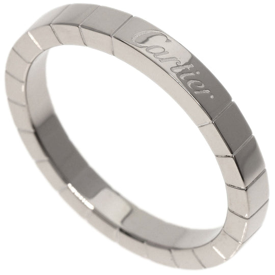 CARTIER Ring K18WG Silver Raniere Ring #61 Women Used Authentic