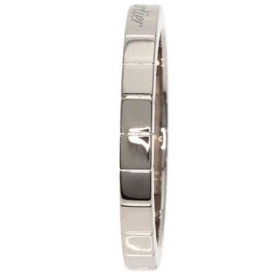 CARTIER Ring K18WG Silver Raniere Ring #61 Women Used Authentic