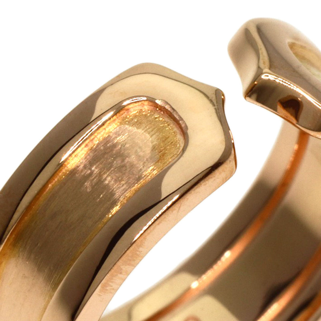 CARTIER Ring 18K Pink Gold gold C2 Ring SM #48 Women Used Authentic