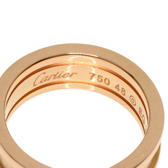 CARTIER Ring 18K Pink Gold gold C2 Ring SM #48 Women Used Authentic