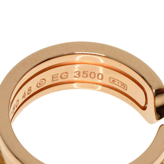 CARTIER Ring 18K Pink Gold gold C2 Ring SM #48 Women Used Authentic