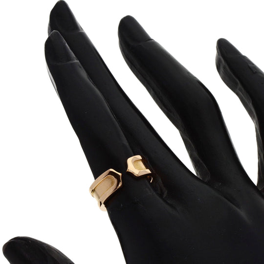CARTIER Ring 18K Pink Gold gold C2 Ring SM #48 Women Used Authentic