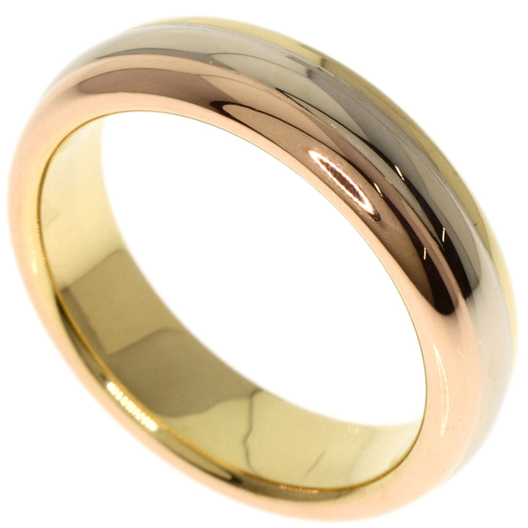 CARTIER Ring K18YG , K18PG , K18WG gold Three Color #45 Women Used Authentic