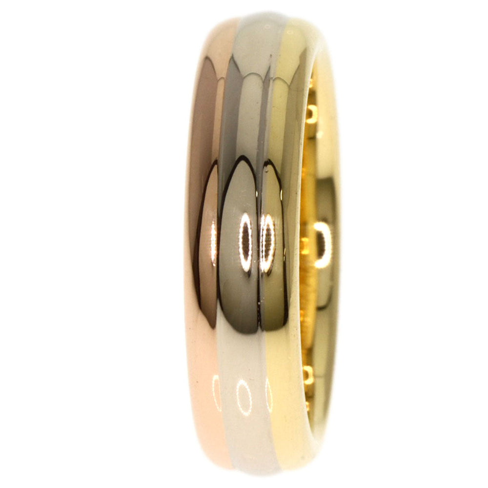 CARTIER Ring K18YG , K18PG , K18WG gold Three Color #45 Women Used Authentic