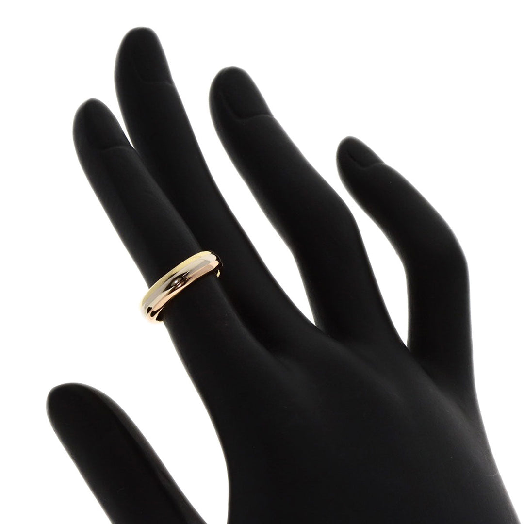 CARTIER Ring K18YG , K18PG , K18WG gold Three Color #45 Women Used Authentic