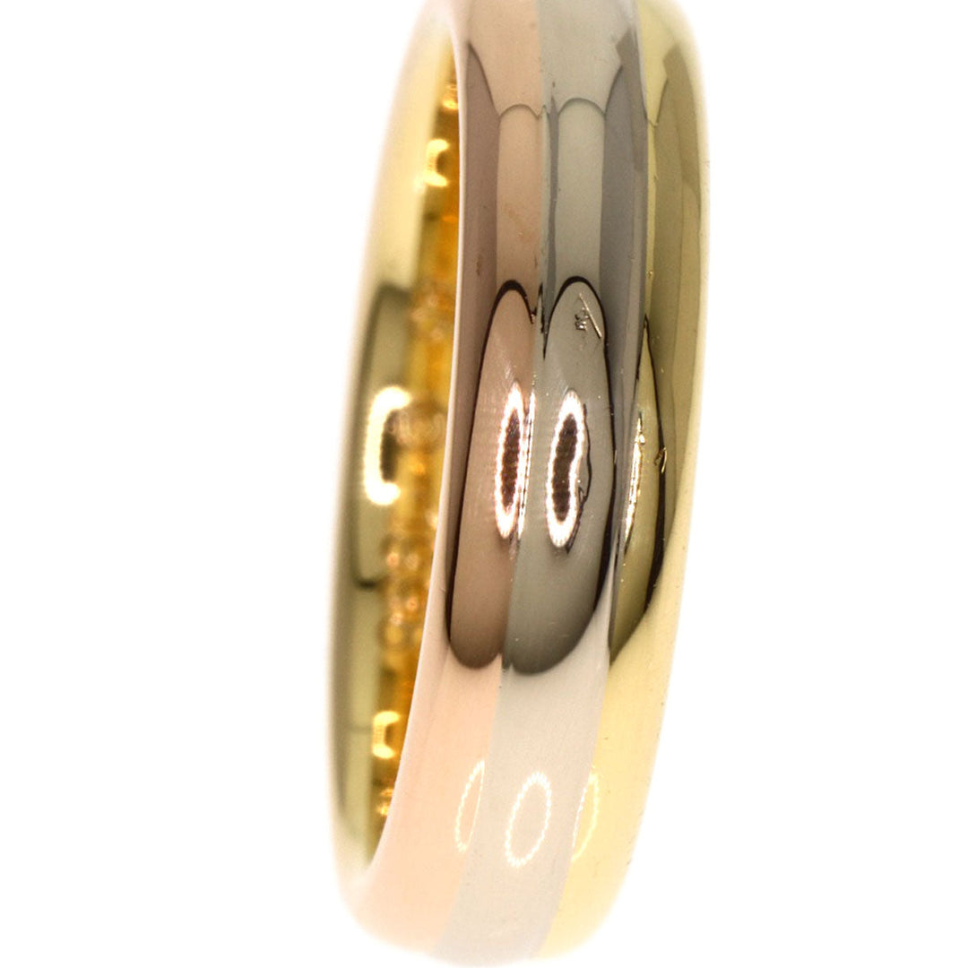 CARTIER Ring K18YG , K18PG , K18WG gold Three Color #45 Women Used Authentic