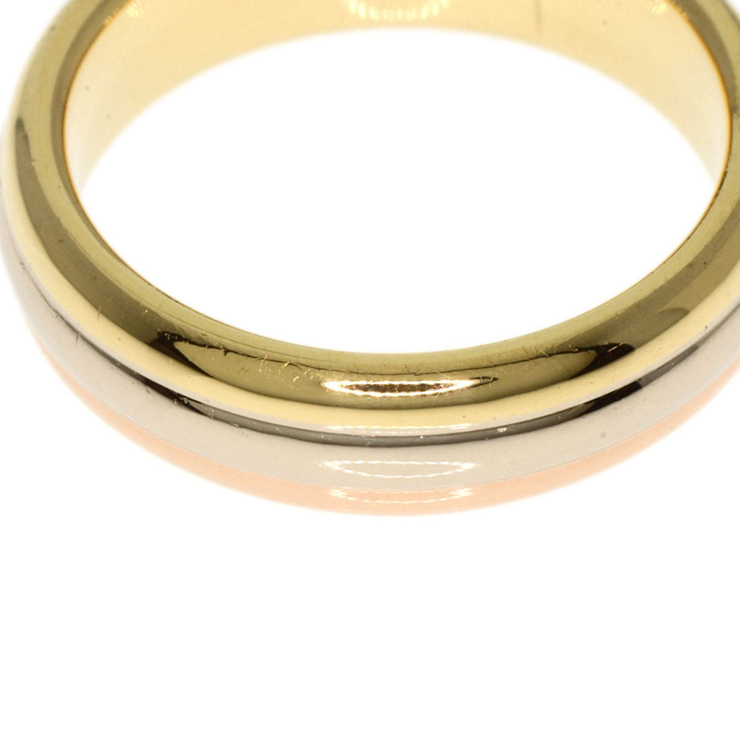 CARTIER Ring K18YG , K18PG , K18WG gold Three Color #45 Women Used Authentic