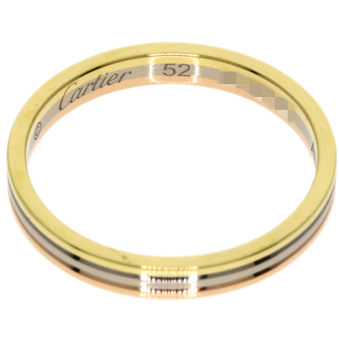 CARTIER Ring 18K Yellow Gold gold Three colors # 52