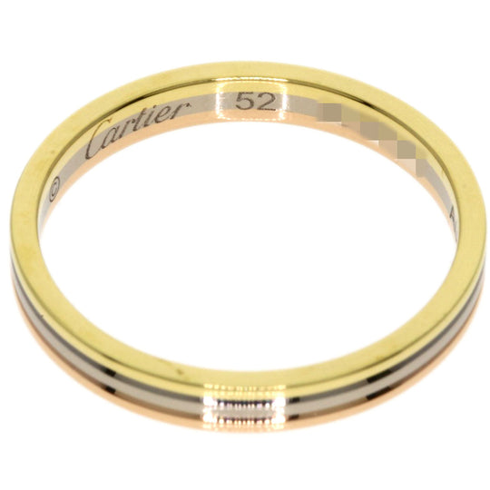 CARTIER Ring 18K Yellow Gold gold Three colors # 52
