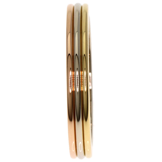 CARTIER Ring 18K Yellow Gold gold Three colors # 53