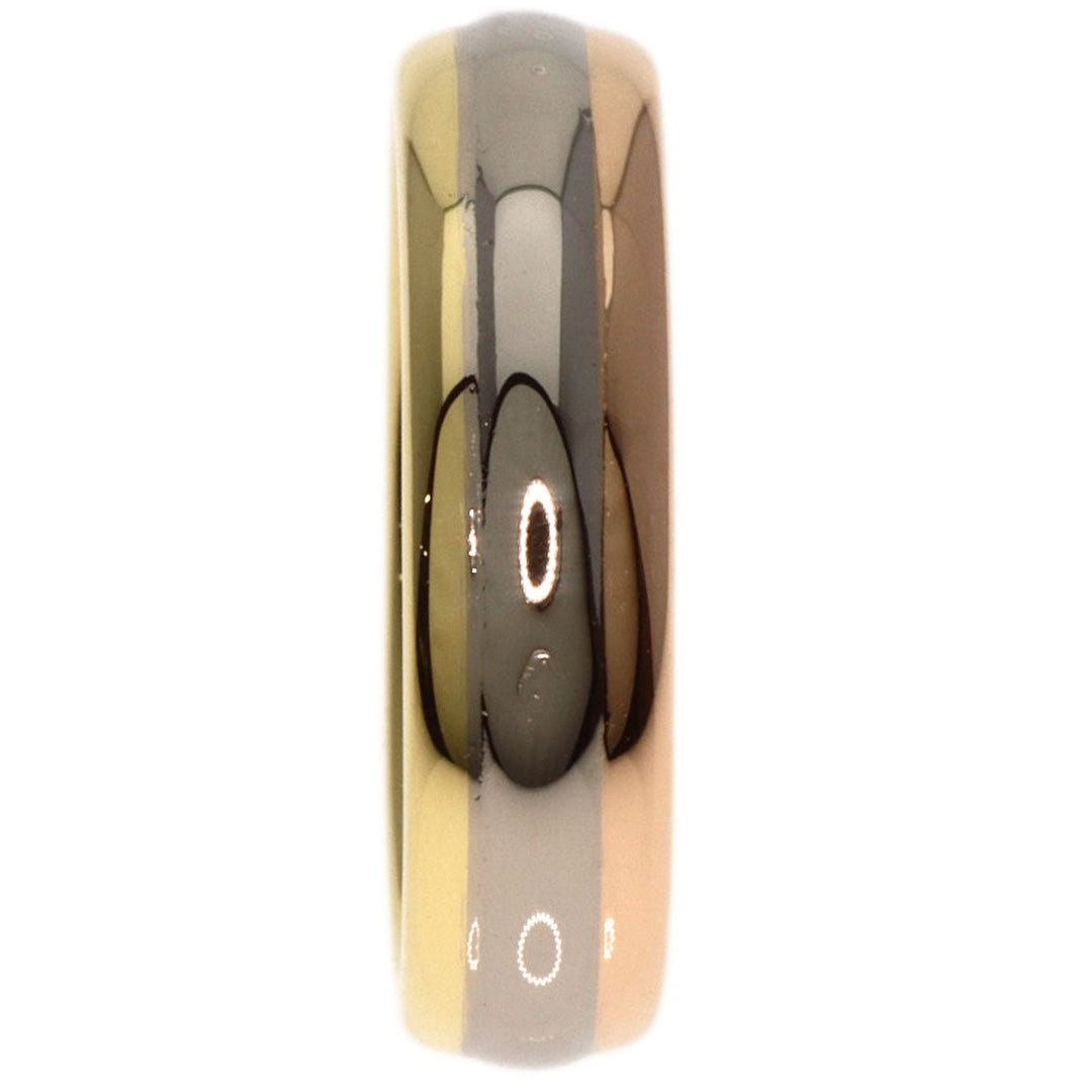 CARTIER Ring 18K Yellow Gold gold Three colors # 47