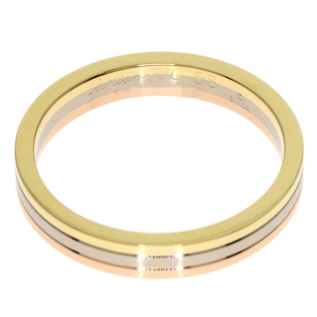 CARTIER Ring 18K Yellow Gold gold Three colors # 58