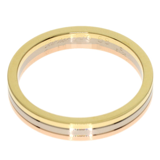 CARTIER Ring 18K Yellow Gold gold Three colors # 58