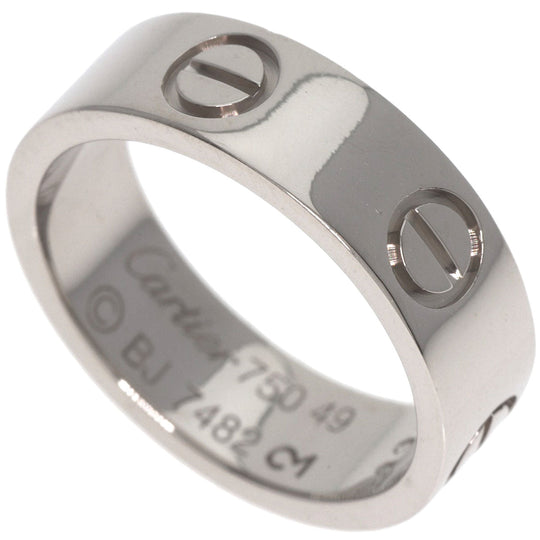 CARTIER Ring K18WG Silver Love Ring #49