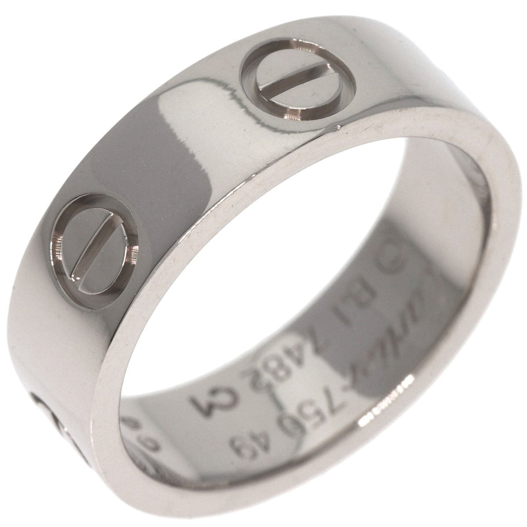 CARTIER Ring K18WG Silver Love Ring #49