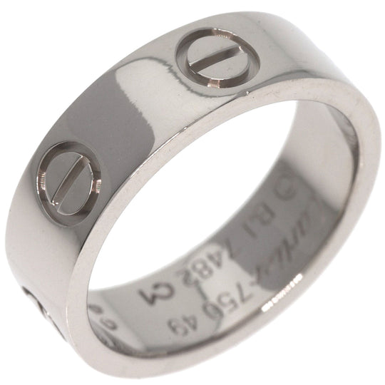 CARTIER Ring K18WG Silver Love Ring #49