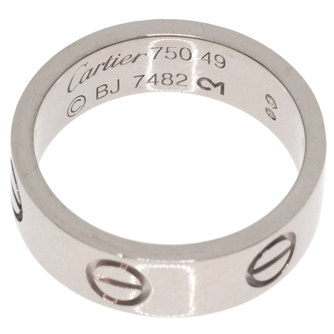 CARTIER Ring K18WG Silver Love Ring #49