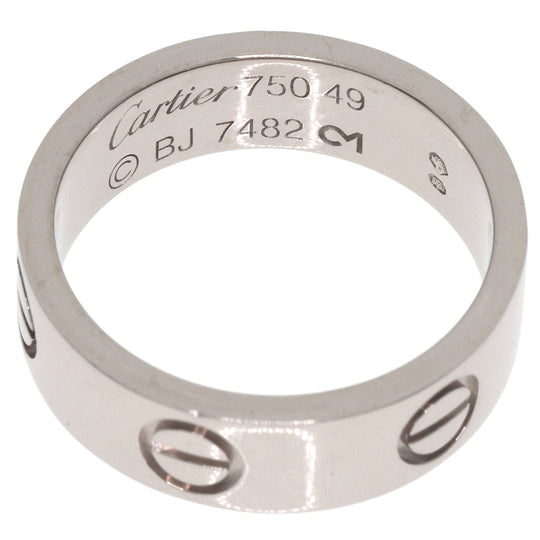 CARTIER Ring K18WG Silver Love Ring #49
