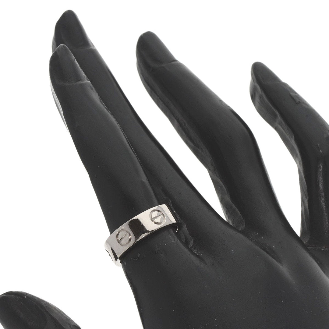 CARTIER Ring K18WG Silver Love Ring #49