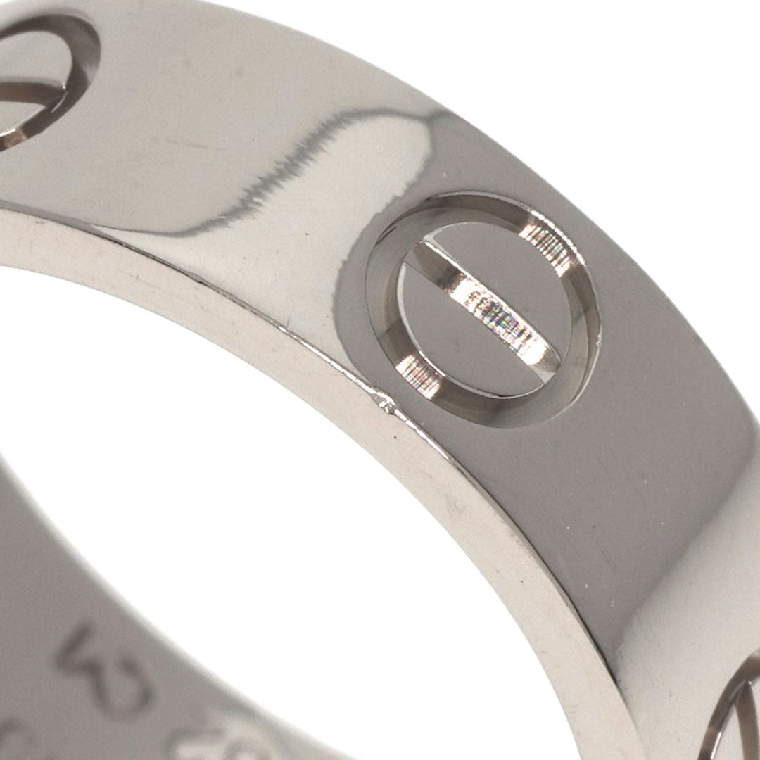 CARTIER Ring K18WG Silver Love Ring #49