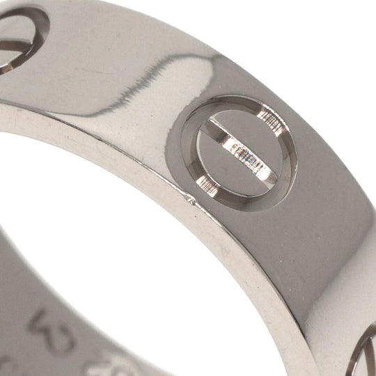 CARTIER Ring K18WG Silver Love Ring #49