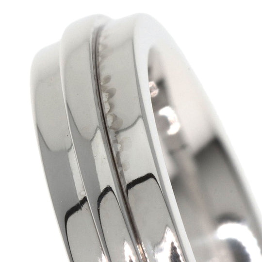 TIFFANY&Co. Ring K18WG Silver T TWO narrow Women Used Authentic
