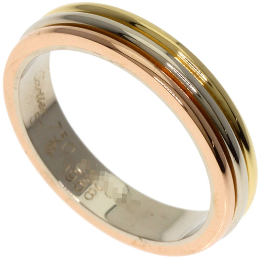 CARTIER Ring K18YG , K18WG , K18PG gold Three Color #51 Women Used Authentic